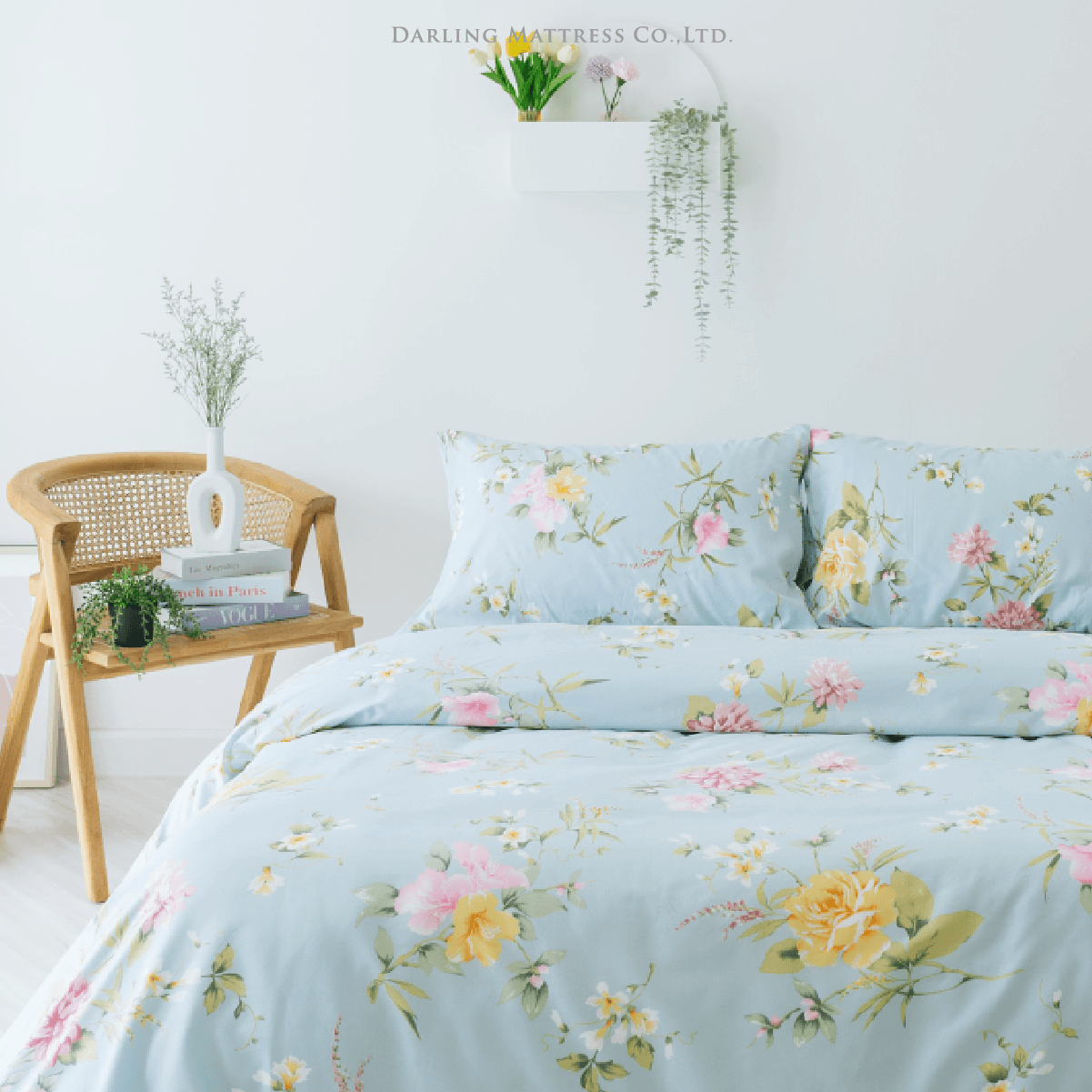 ชุดผ้าปูผ้านวม 3.5 ฟุต DARLING MATTRESS รุ่นลายดอกไม้ ลายซีเคร็ทการ์เด้น_1